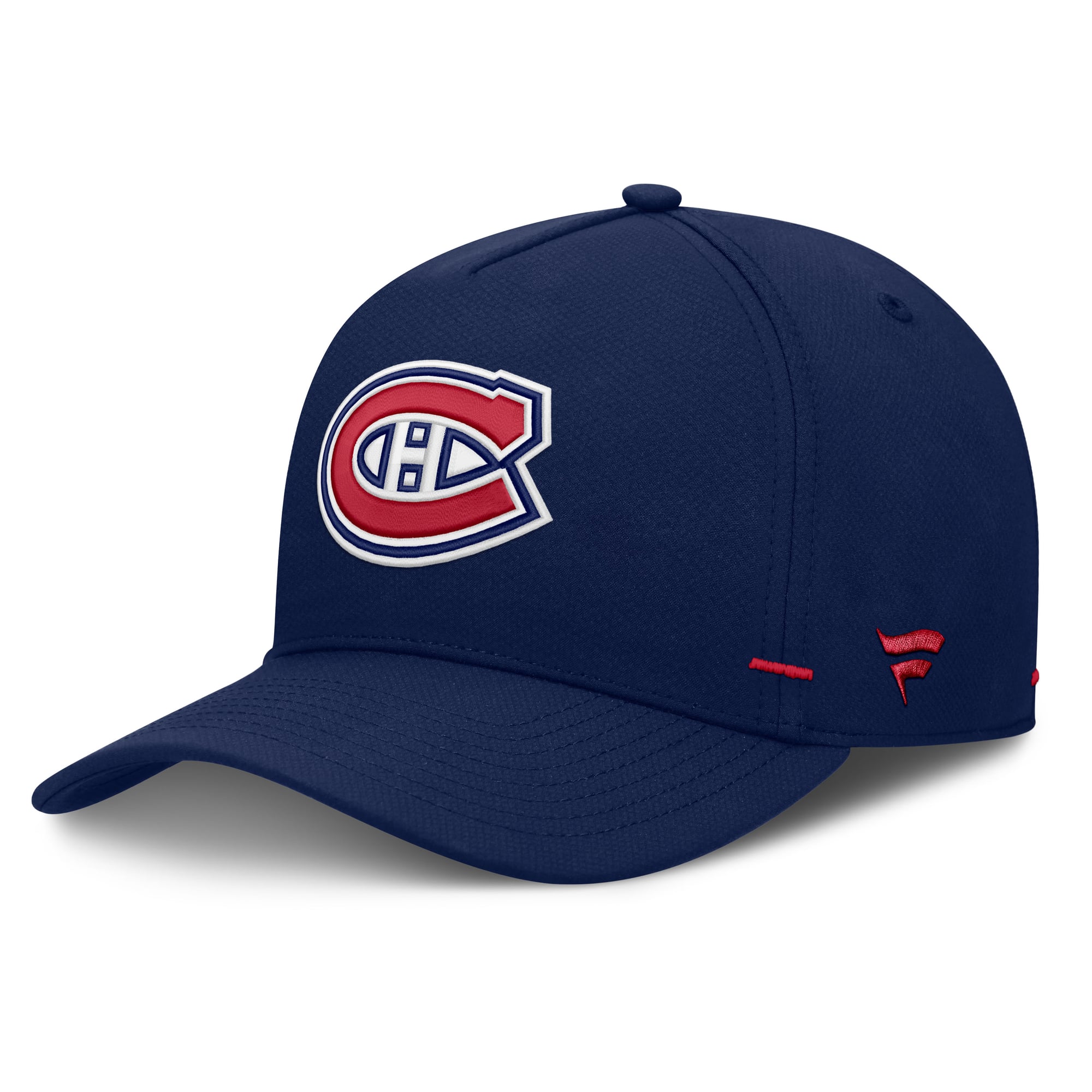 Men's Fanatics Navy Montreal Canadiens Authentic Pro Rink Bar Tacks A-Frame Adjustable Hat