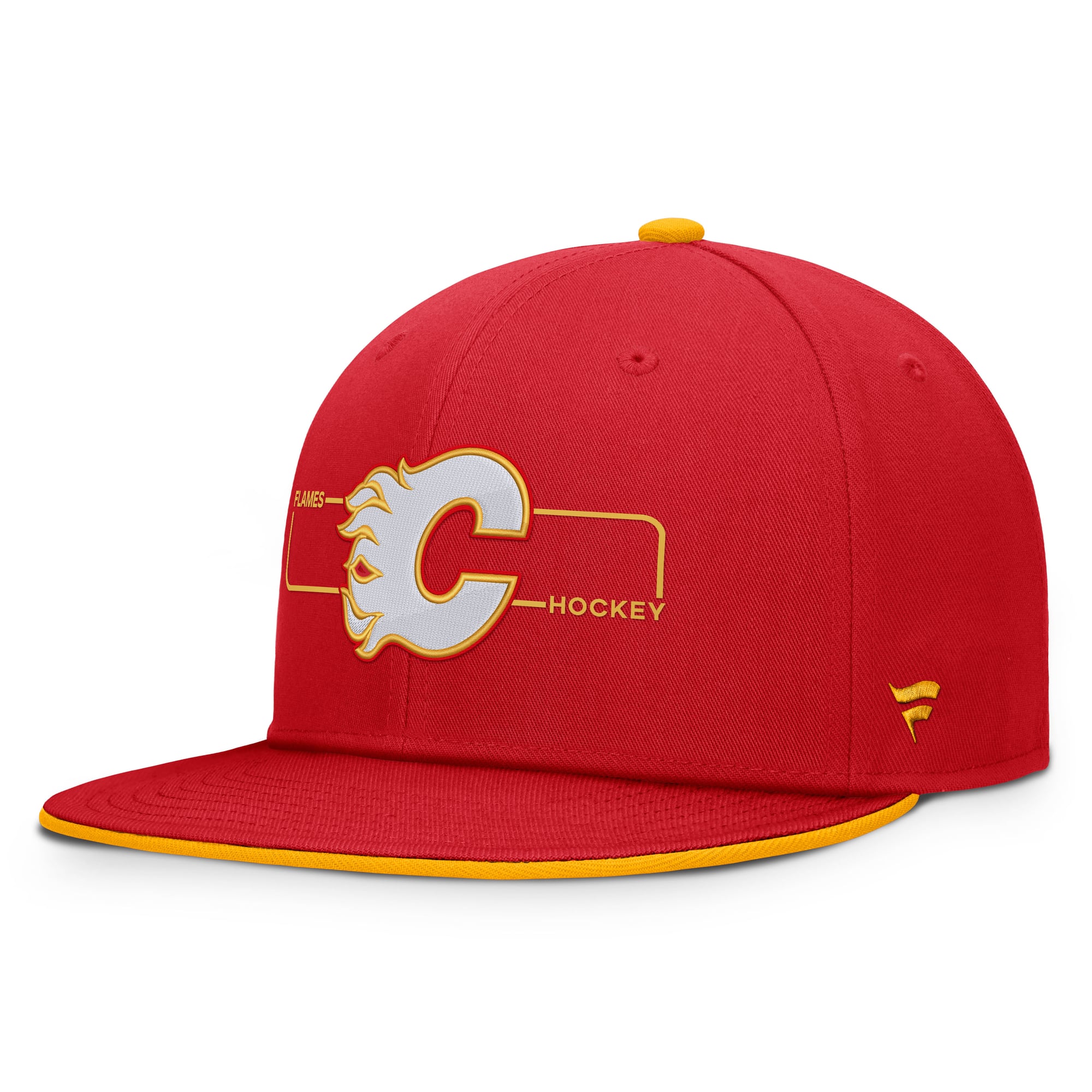 Men's Fanatics Red Calgary Flames Authentic Pro Rink Snapback Hat