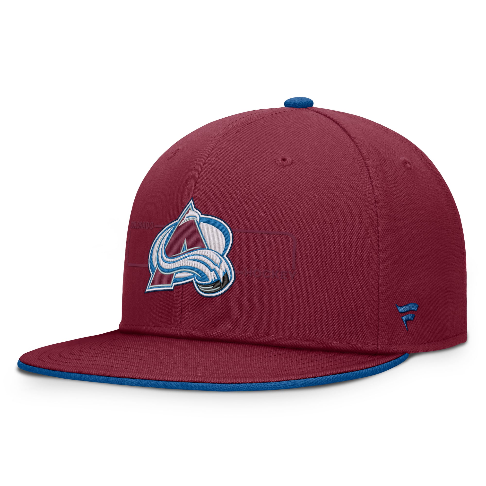 Men's Fanatics Burgundy Colorado Avalanche Authentic Pro Rink Snapback Hat