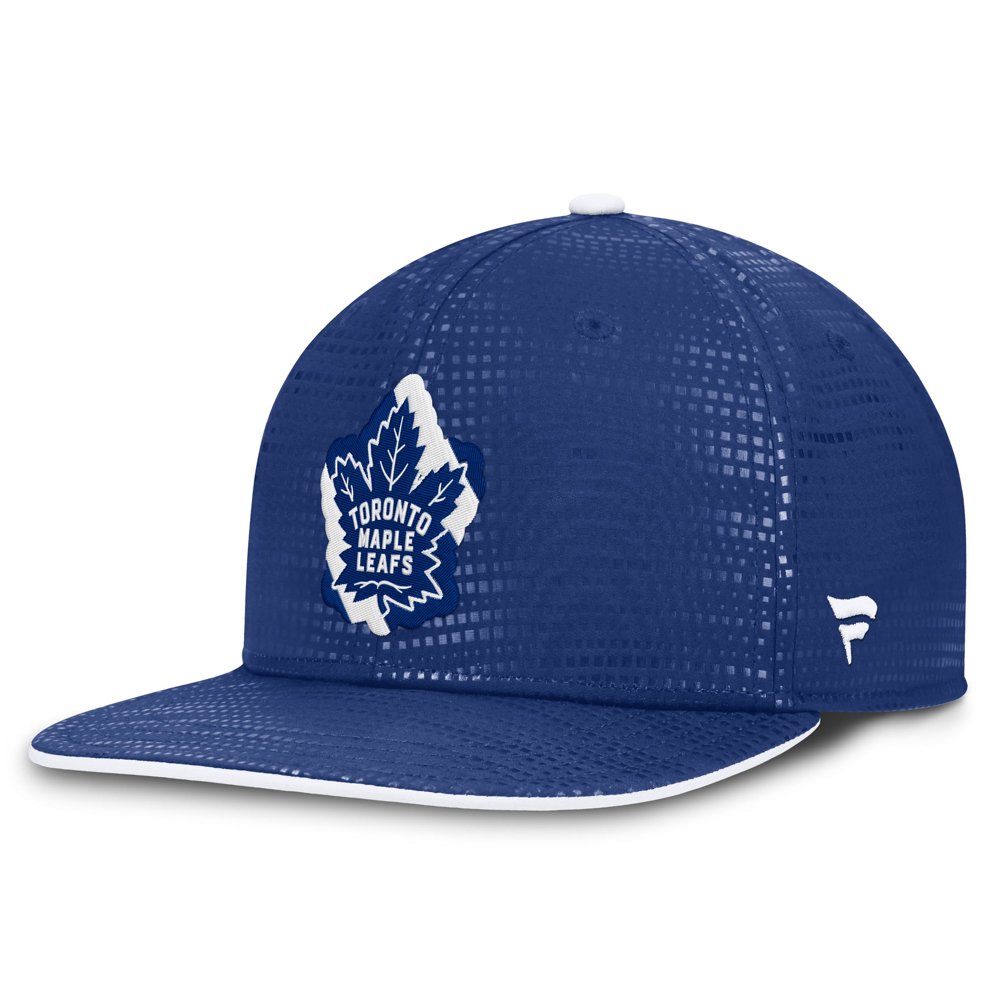 Men's Fanatics Blue Toronto Maple Leafs Authentic Pro Rink Square Visor Snapback Hat