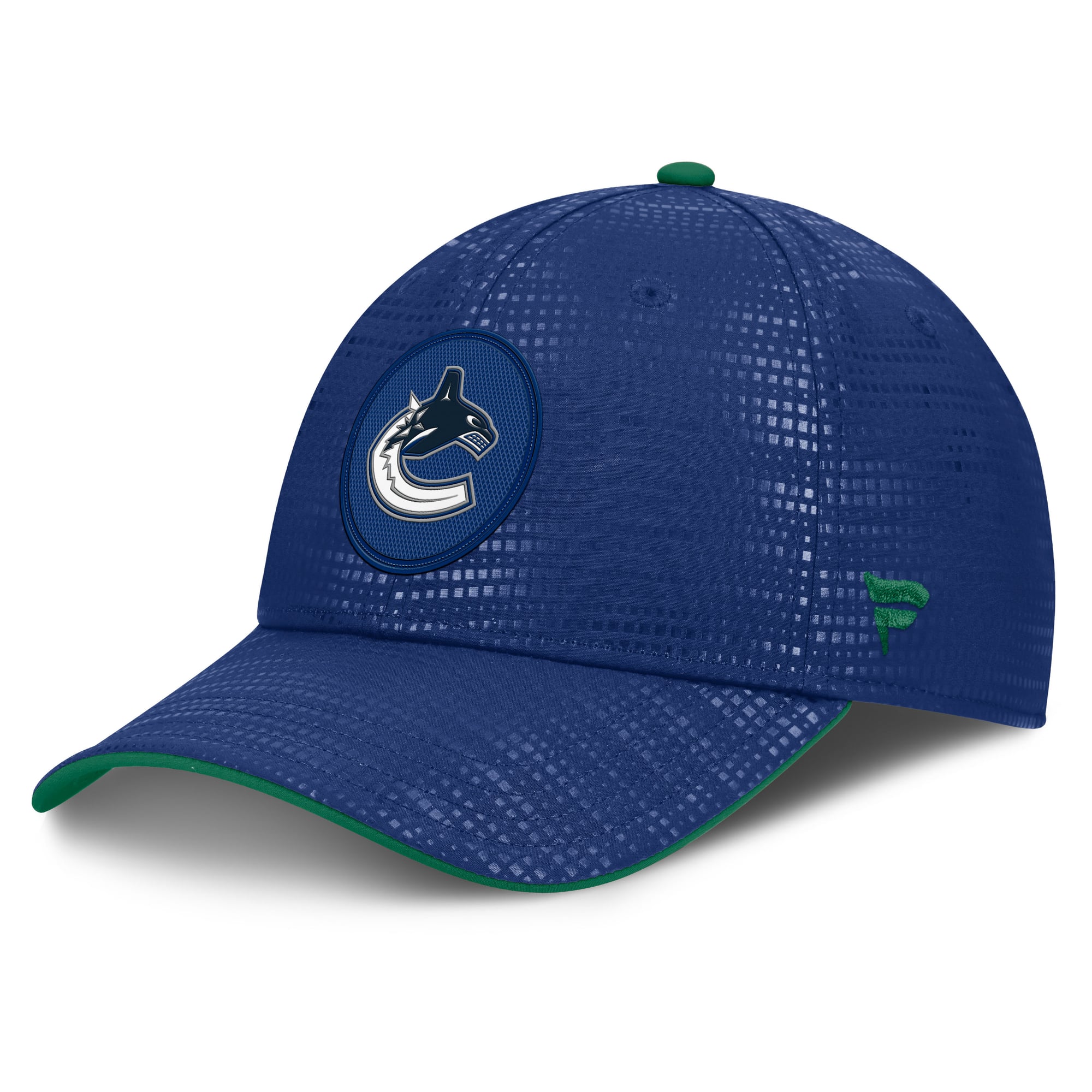 Men's Fanatics Blue Vancouver Canucks Authentic Pro Rink Stretch Fit Hat