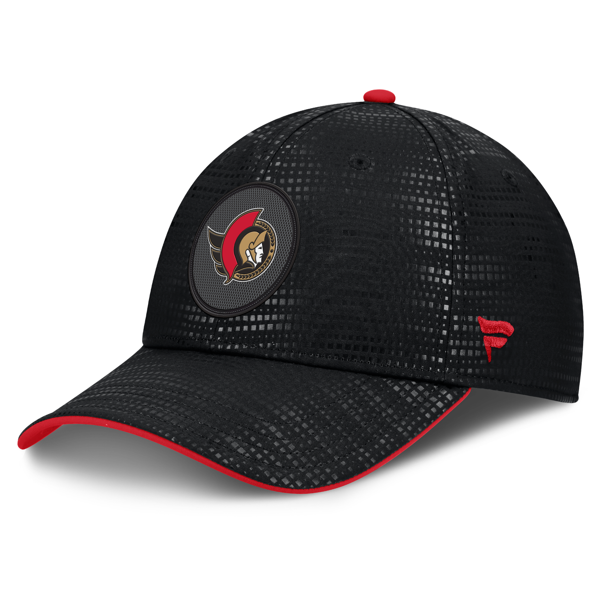Men's Fanatics Black Ottawa Senators Authentic Pro Rink Stretch Fit Hat
