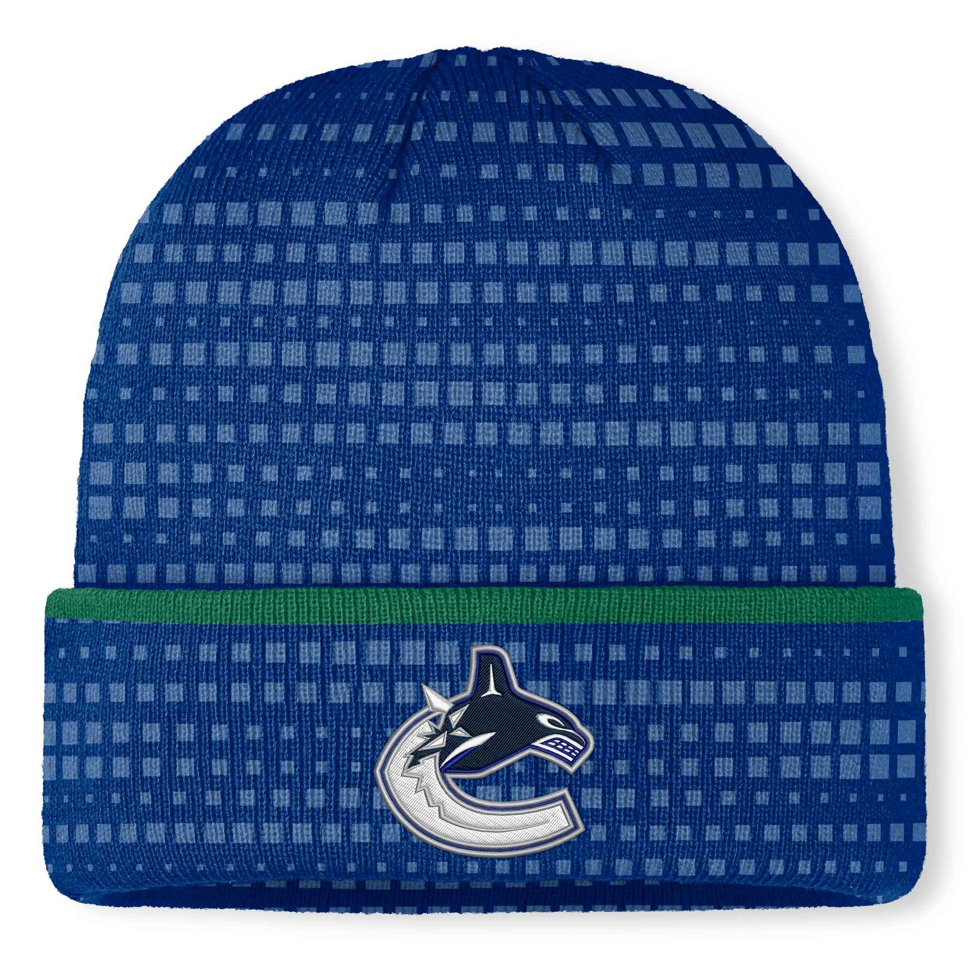 Men's Fanatics Blue Vancouver Canucks Authentic Pro Rink Cuffed Knit Hat