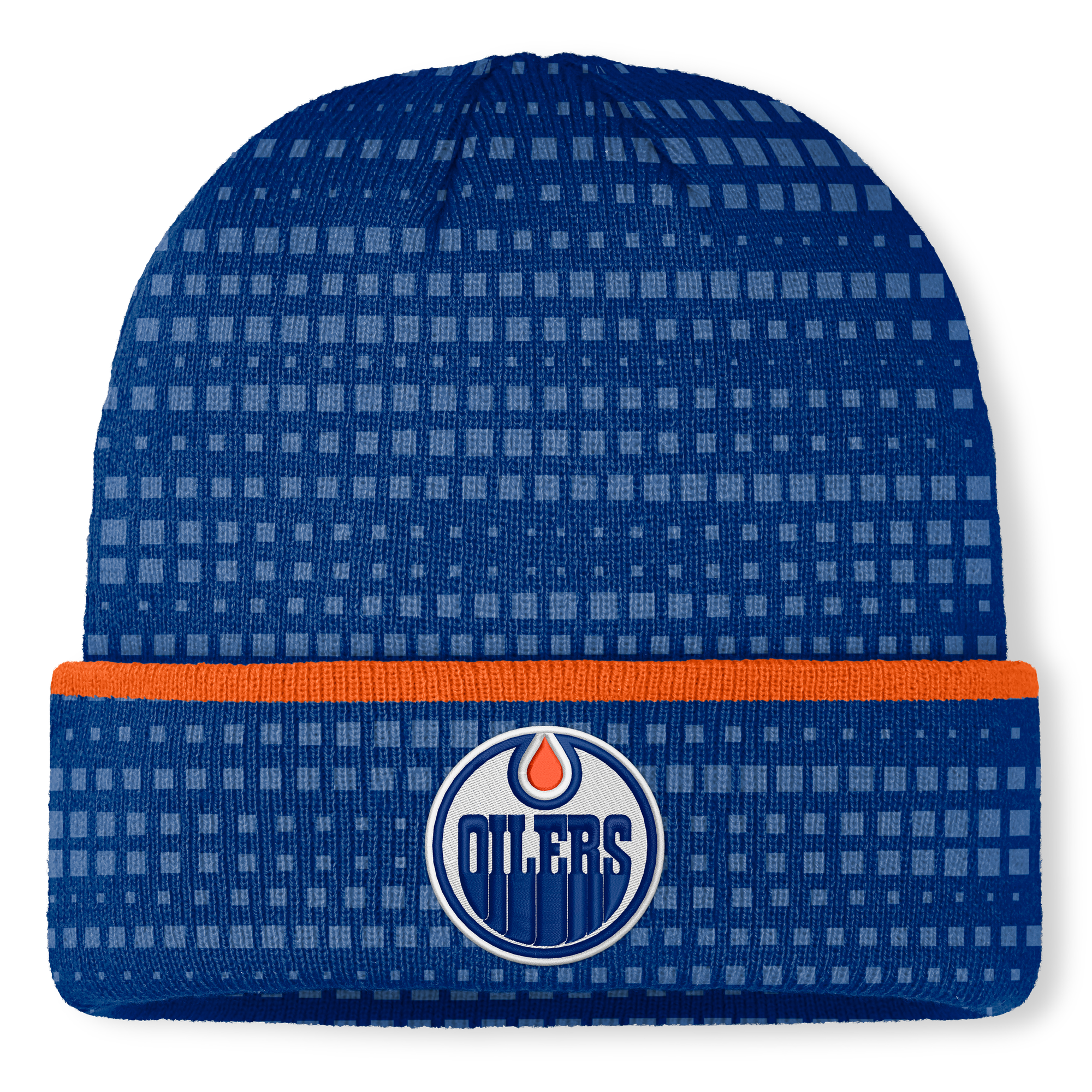 Men's Fanatics Royal Edmonton Oilers Authentic Pro Rink Cuffed Knit Hat