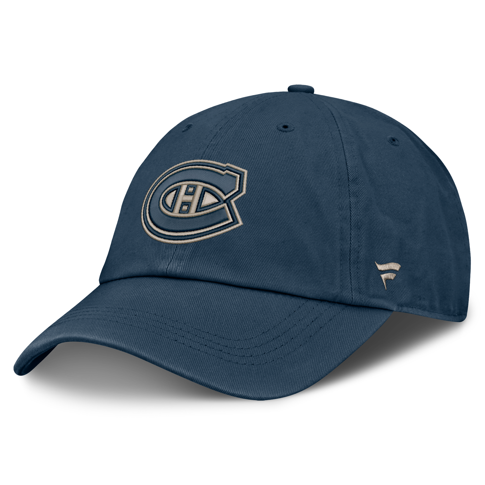 Men's Fanatics Navy Montreal Canadiens Road Soft Wash Unstructured Adjustable Hat