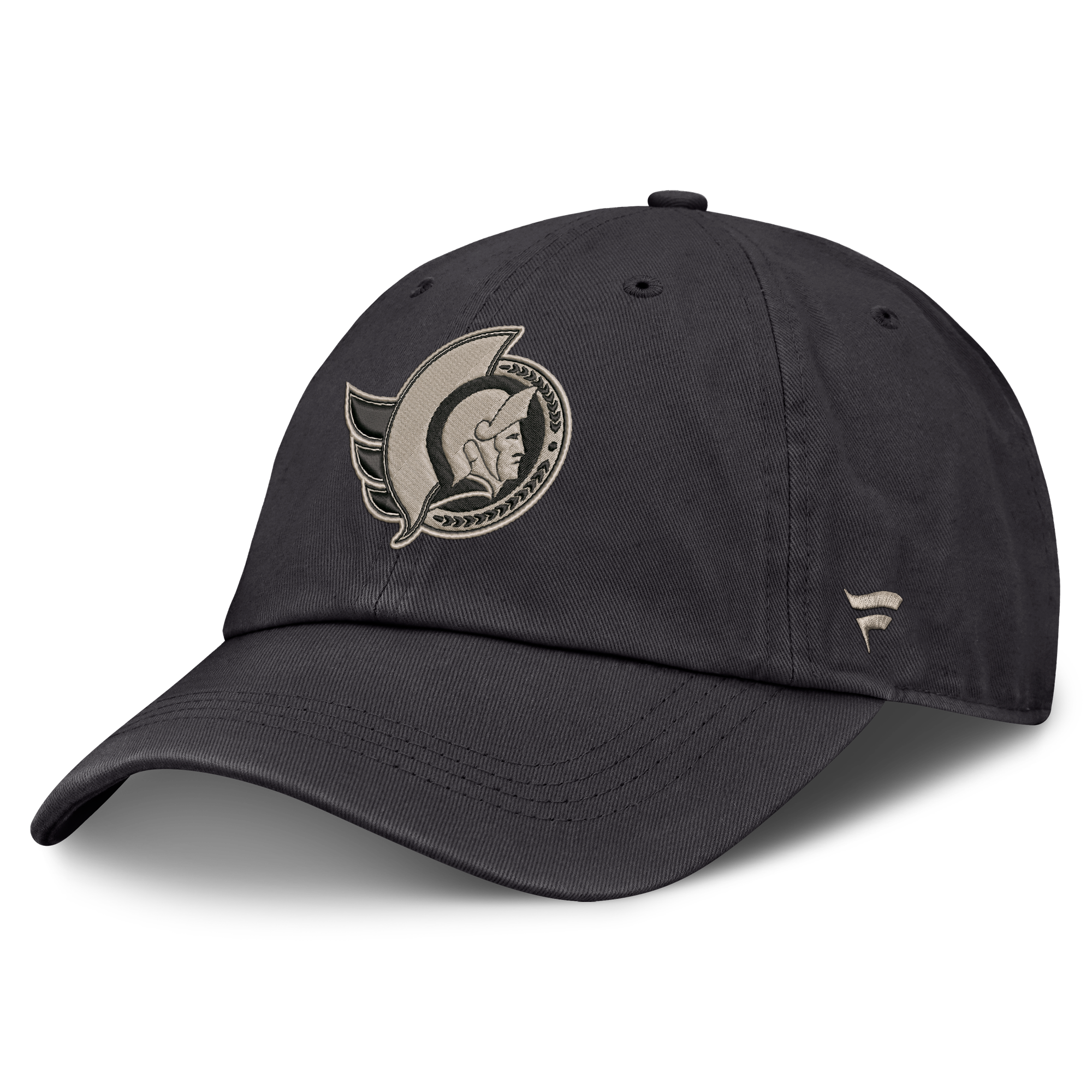 Men's Fanatics Charcoal Ottawa Senators Authentic Pro Road Soft Wash Unstructured Adjustable Hat