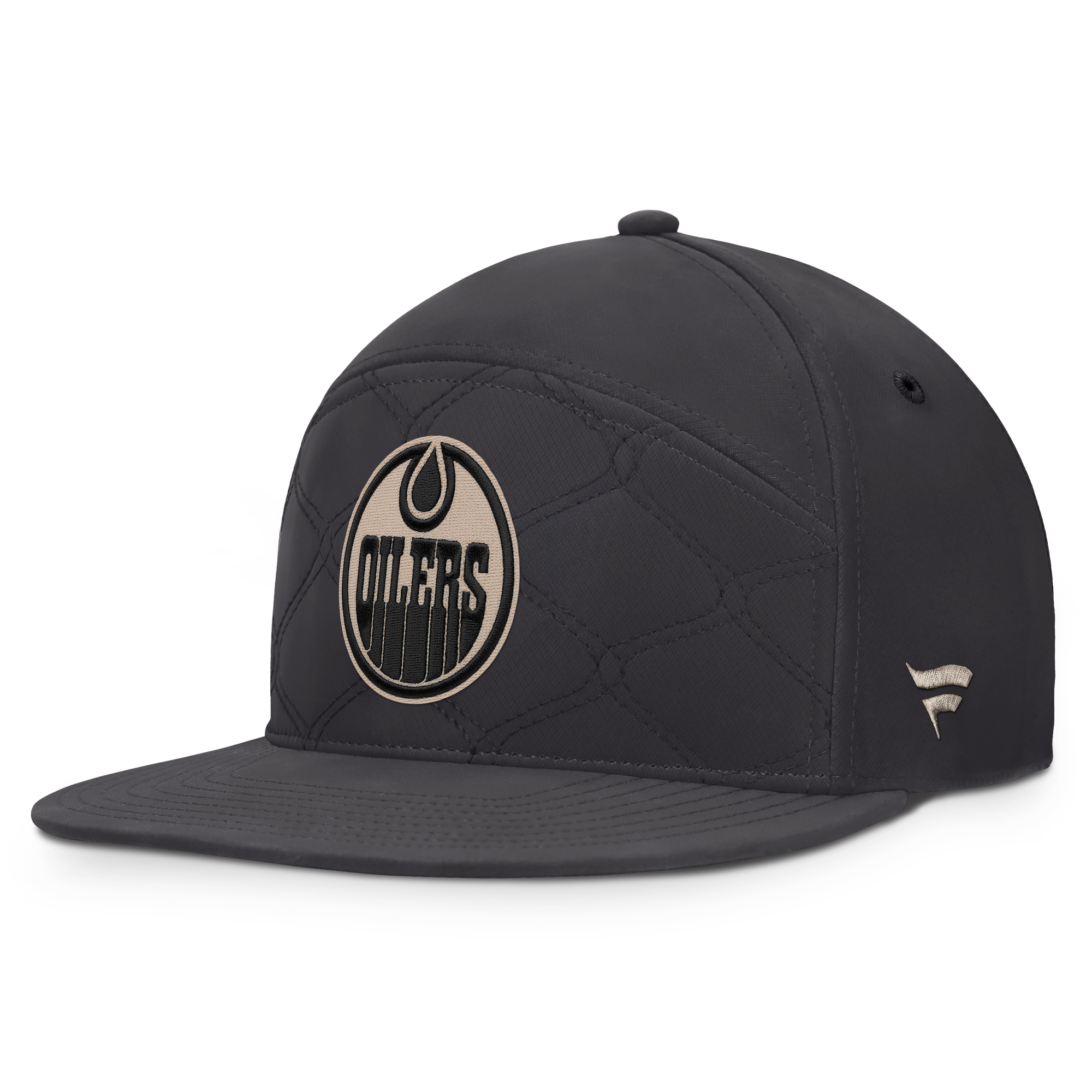 Men's Fanatics Charcoal Edmonton Oilers Authentic Pro Road Horizon Fit Snapback Hat