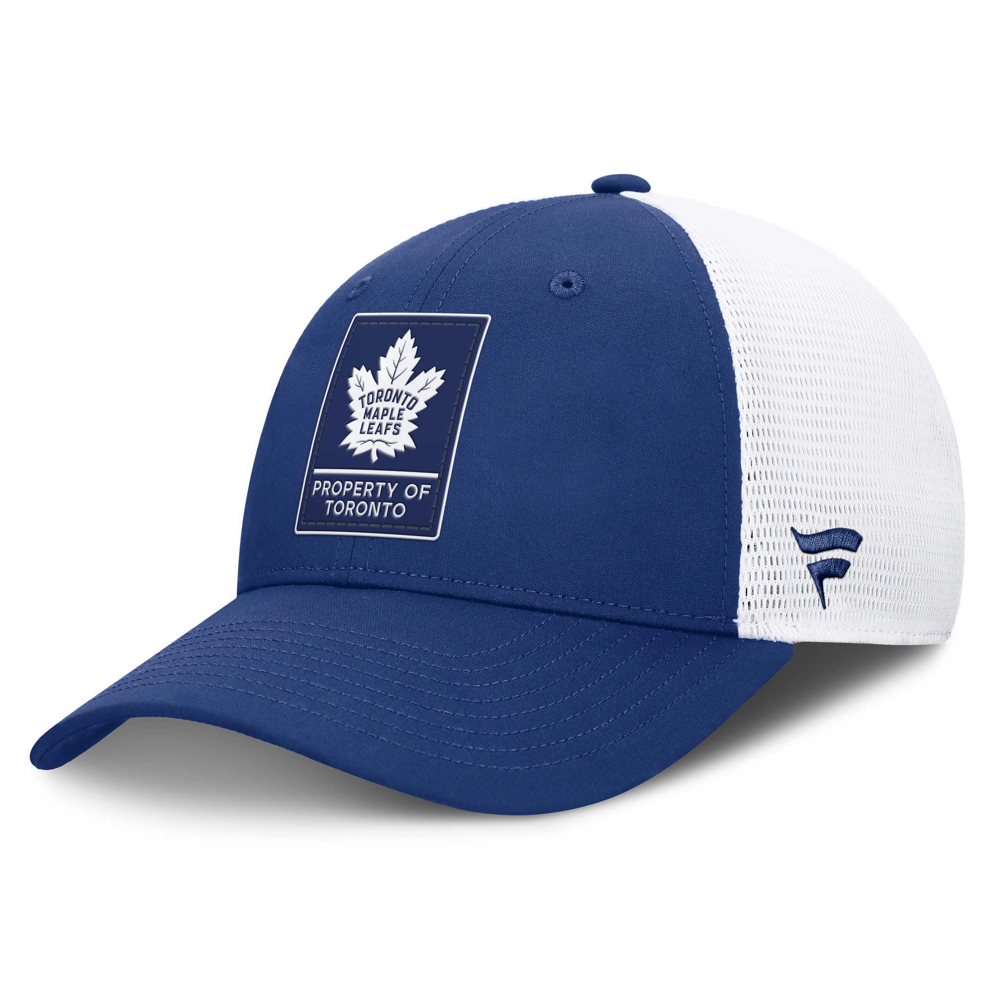 Men's Fanatics Blue Toronto Maple Leafs Authentic Pro Train Adjustable Meshback Hat