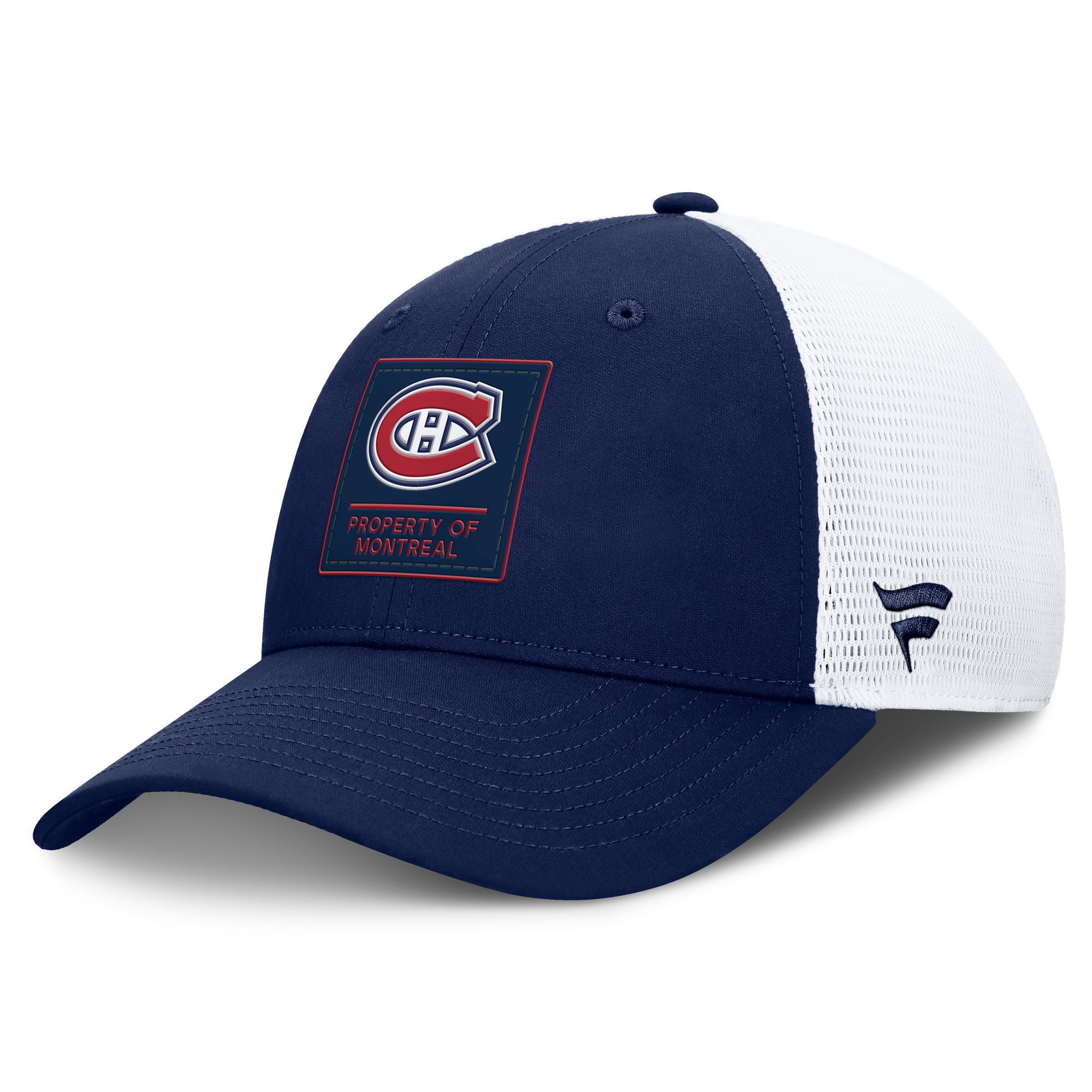 Men's Fanatics Navy Montreal Canadiens Authentic Pro Train Adjustable Meshback Hat