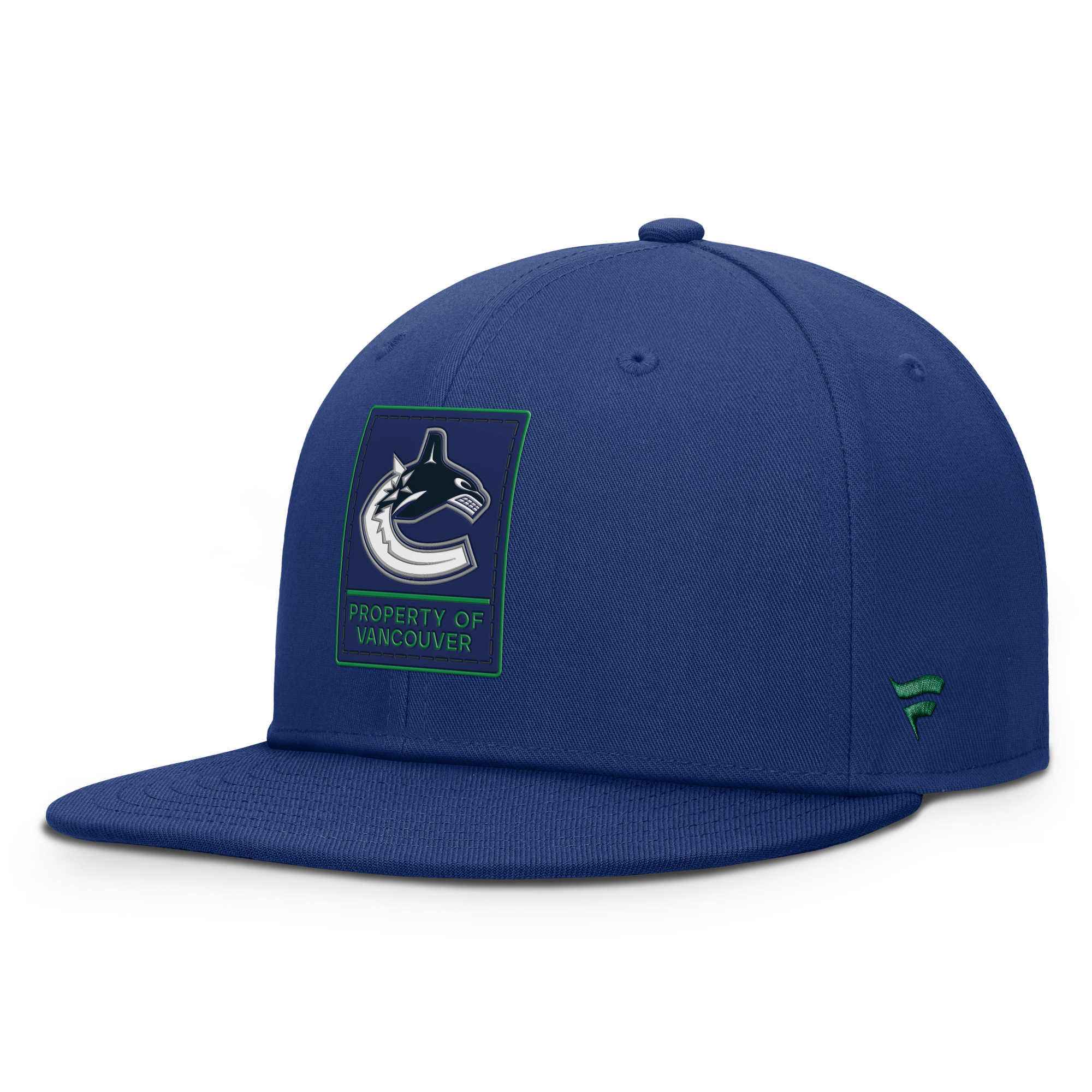 Men's Fanatics Blue Vancouver Canucks Authentic Pro Train Snapback Hat