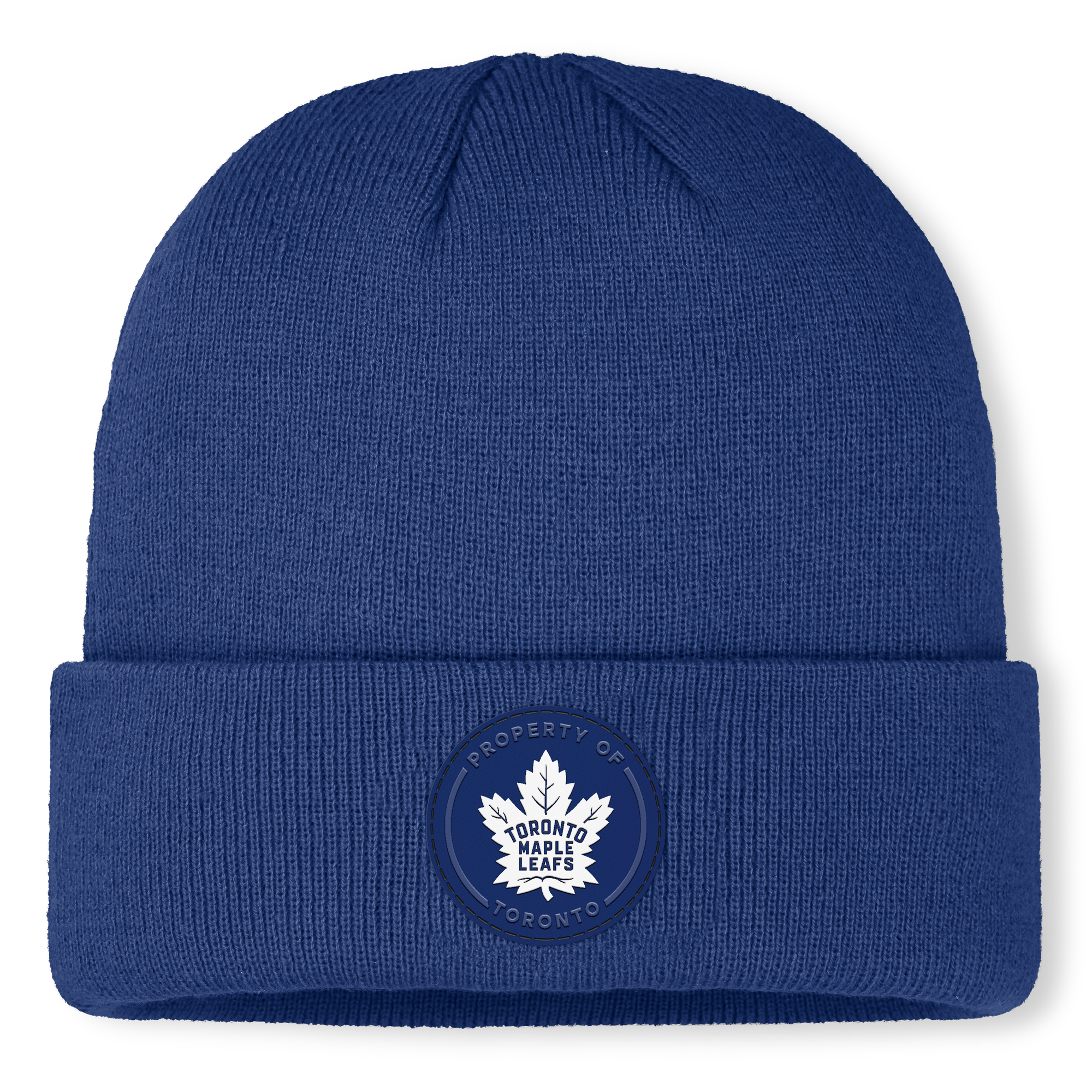 Men's Fanatics Blue Toronto Maple Leafs Authentic Pro Train Cuffed Knit Hat