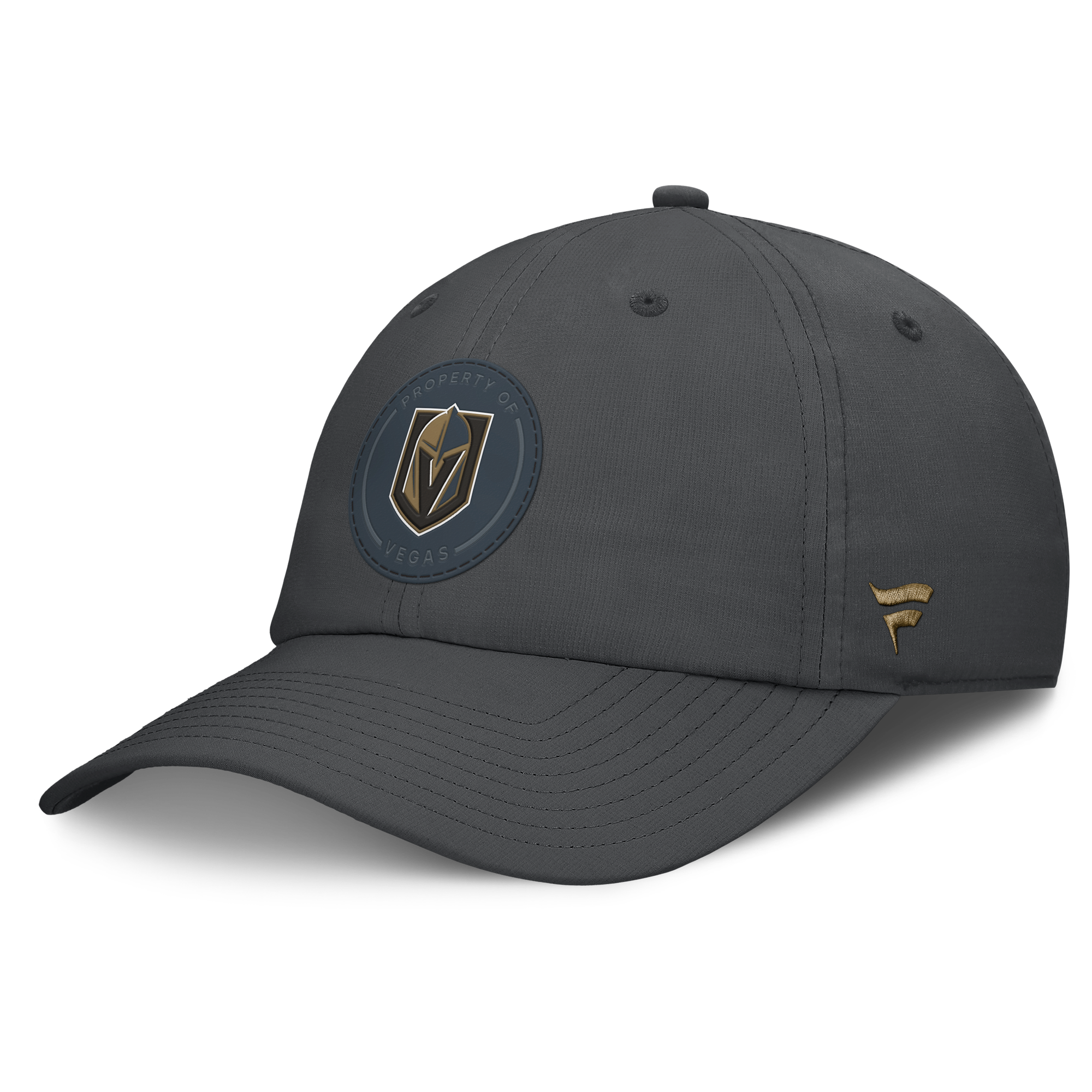 Men's Fanatics Gray Vegas Golden Knights Authentic Pro Train Unstructured Adjustable Hat