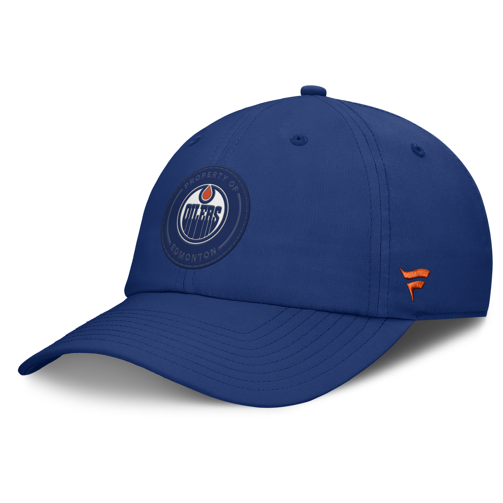Men's Fanatics Royal Edmonton Oilers Authentic Pro Train Unstructured Adjustable Hat