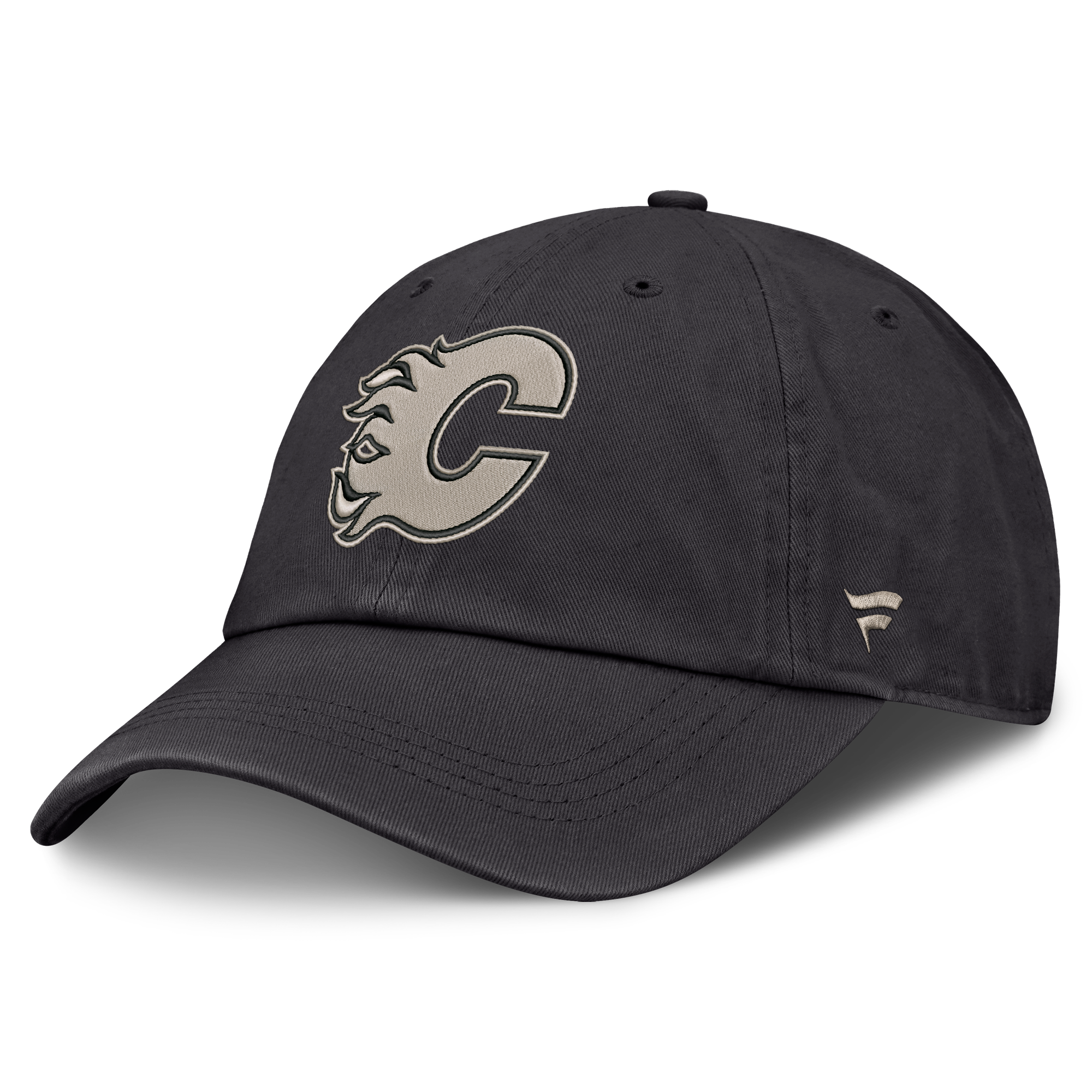 Men's Fanatics Charcoal Calgary Flames Authentic Pro Road Soft Wash Unstructured Adjustable Hat