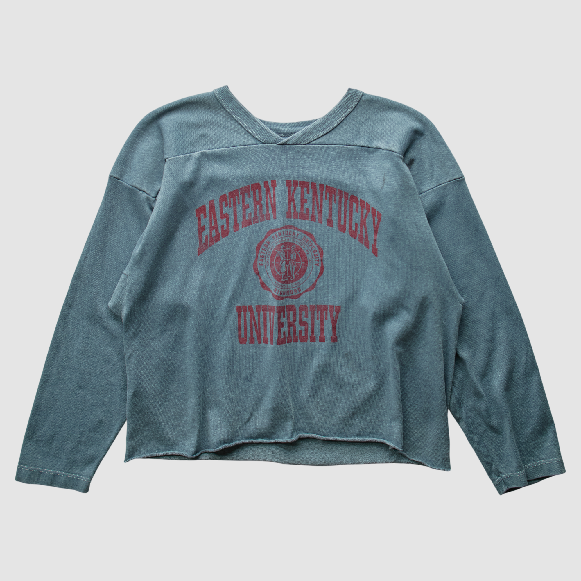 Eastern Kentucky Colonels Russell 90s Long Sleeve T-shirt – Teal – XS by Fanatics Real Vintage Eastern Kentucky Colonels Russell 90s Long Sleeve T-shirt – Teal – XS by Fanatics Real Vintage