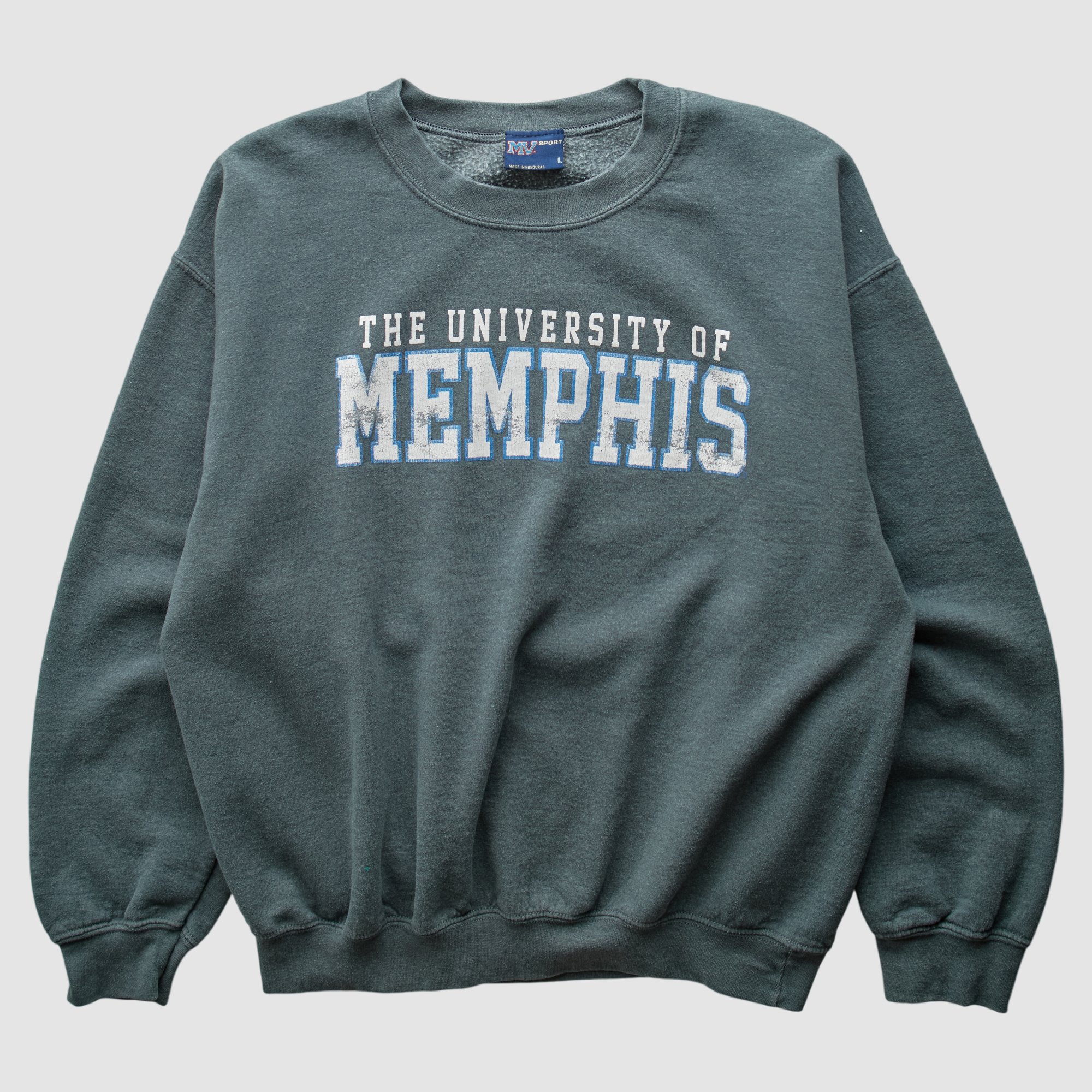 Memphis Tigers MV Sport 2000s Pullover Sweatshirt - Teal - S by Fanatics Real Vintage