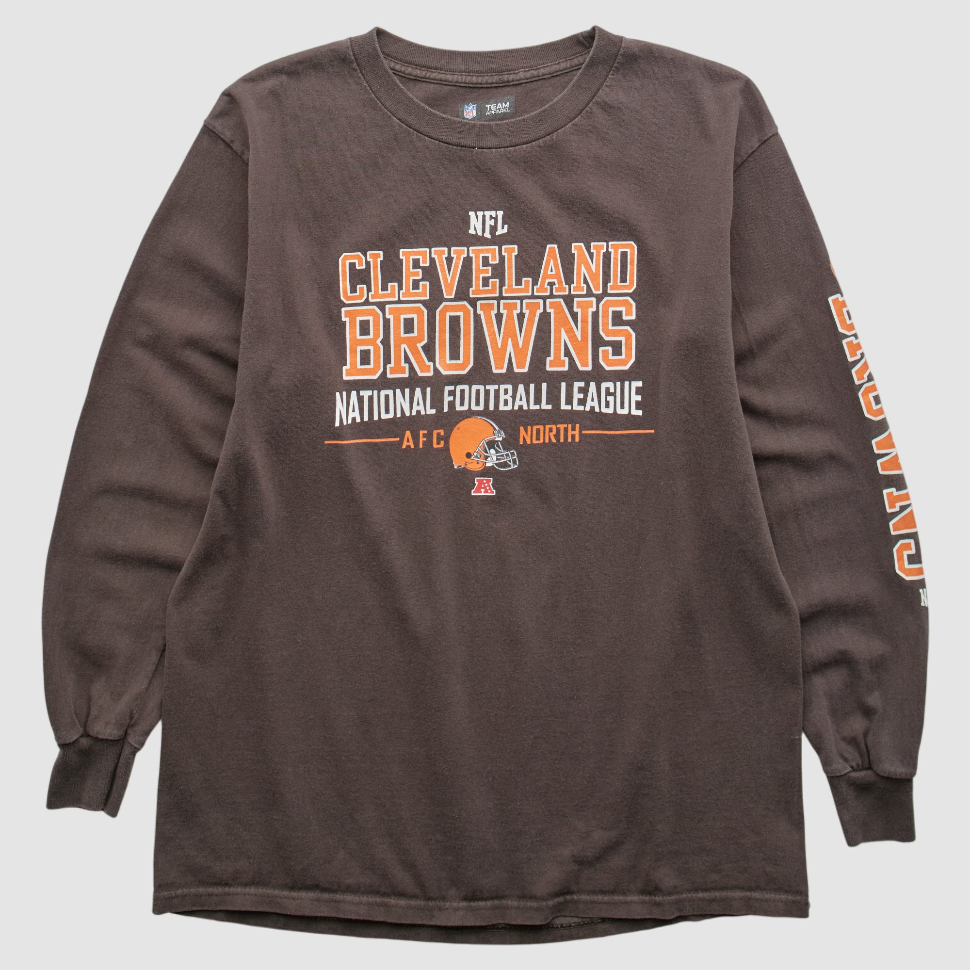Cleveland Browns NFL 2010s Long Sleeve T-shirt – Brown – S by Fanatics Real Vintage Cleveland Browns NFL 2010s Long Sleeve T-shirt – Brown – S by Fanatics Real Vintage