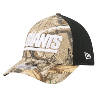Men's New Era Camo/Black New York Giants Team Collection RealTree 39THIRTY M-Crown A-Frame Flex Hat