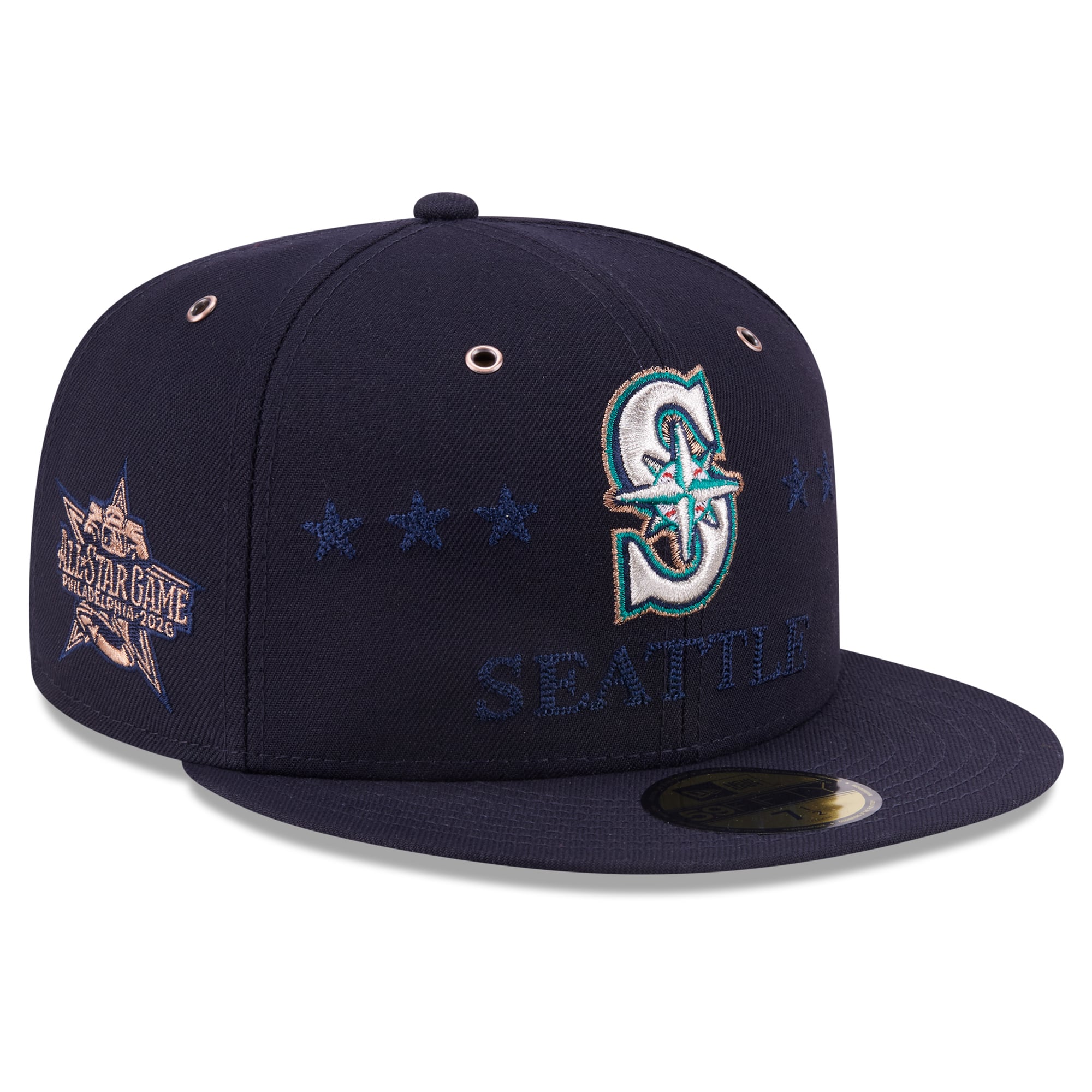 Men's New Era Navy Seattle Mariners 2026 MLB All-Star Game 59FIFTY Fitted Hat