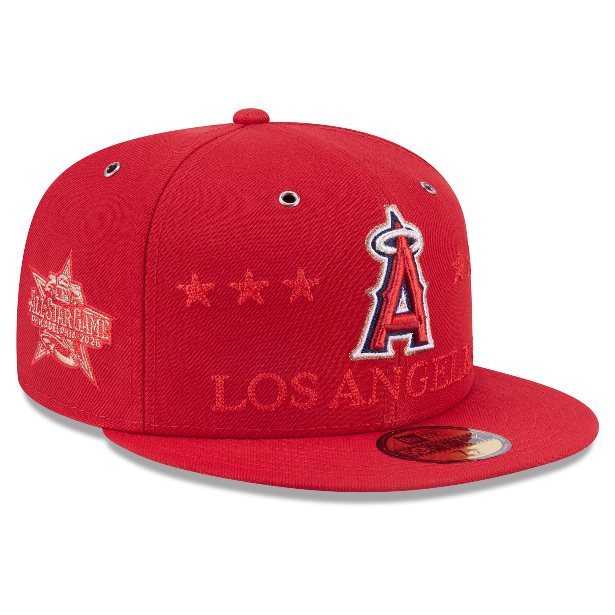 Men's New Era Red Los Angeles Angels 2026 MLB All-Star Game 59FIFTY Fitted Hat