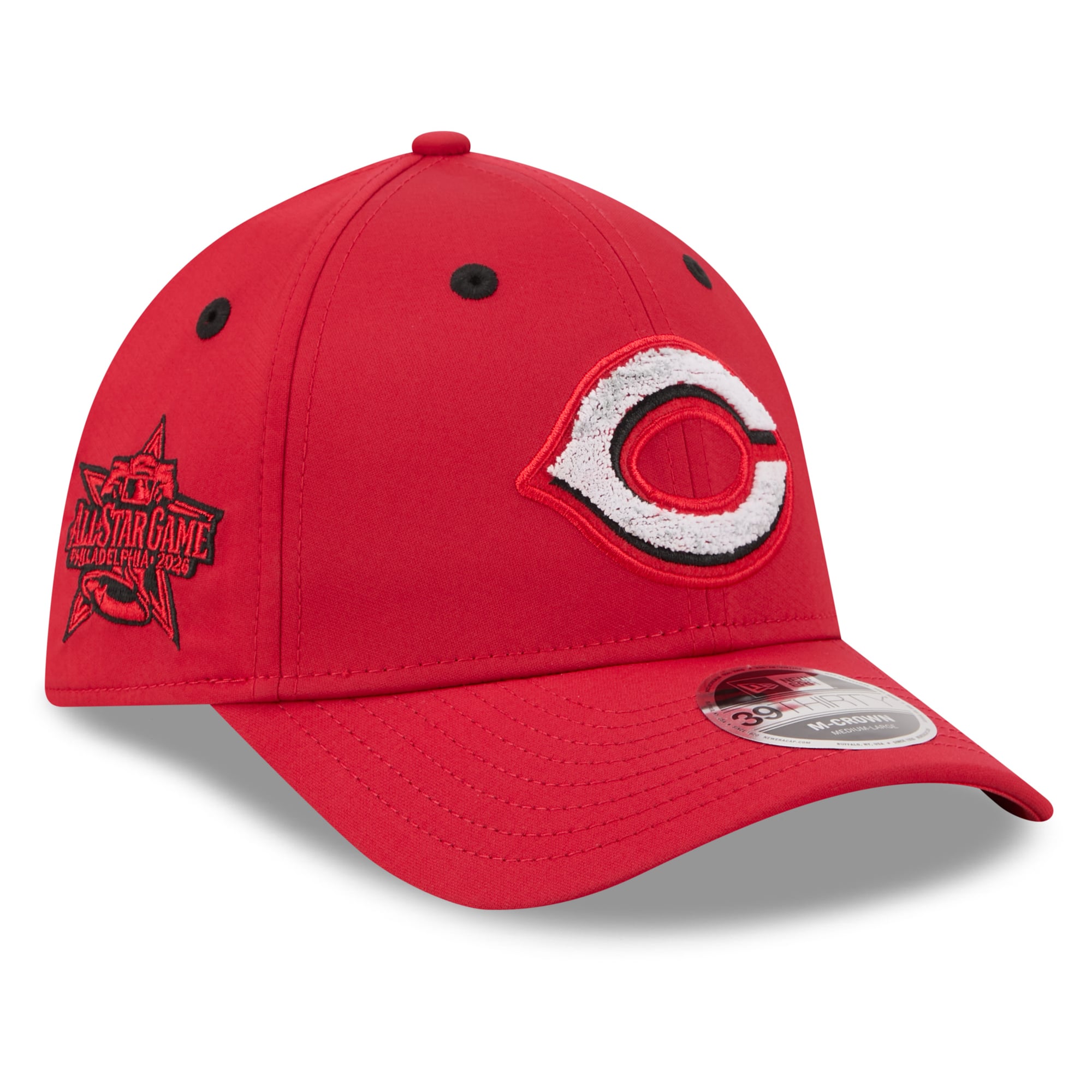 Men's New Era Red Cincinnati Reds 2026 MLB All-Star Game Workout 39THIRTY M-Crown Flex Hat