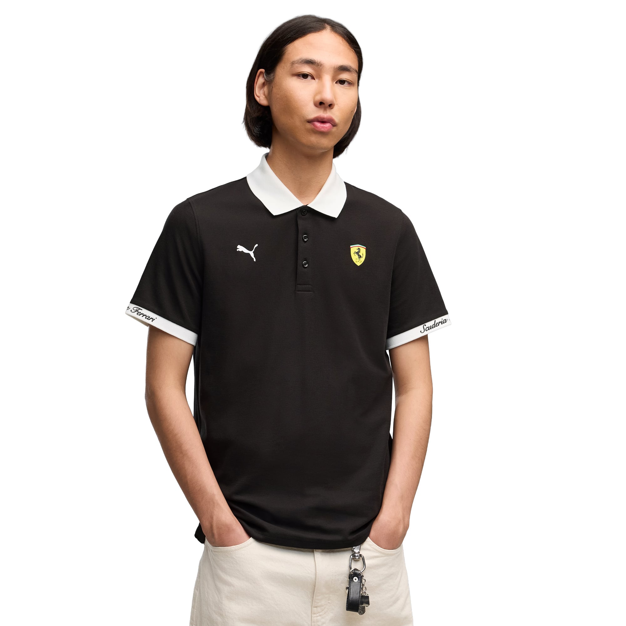 Scuderia Ferrari Piquet Polo - Black