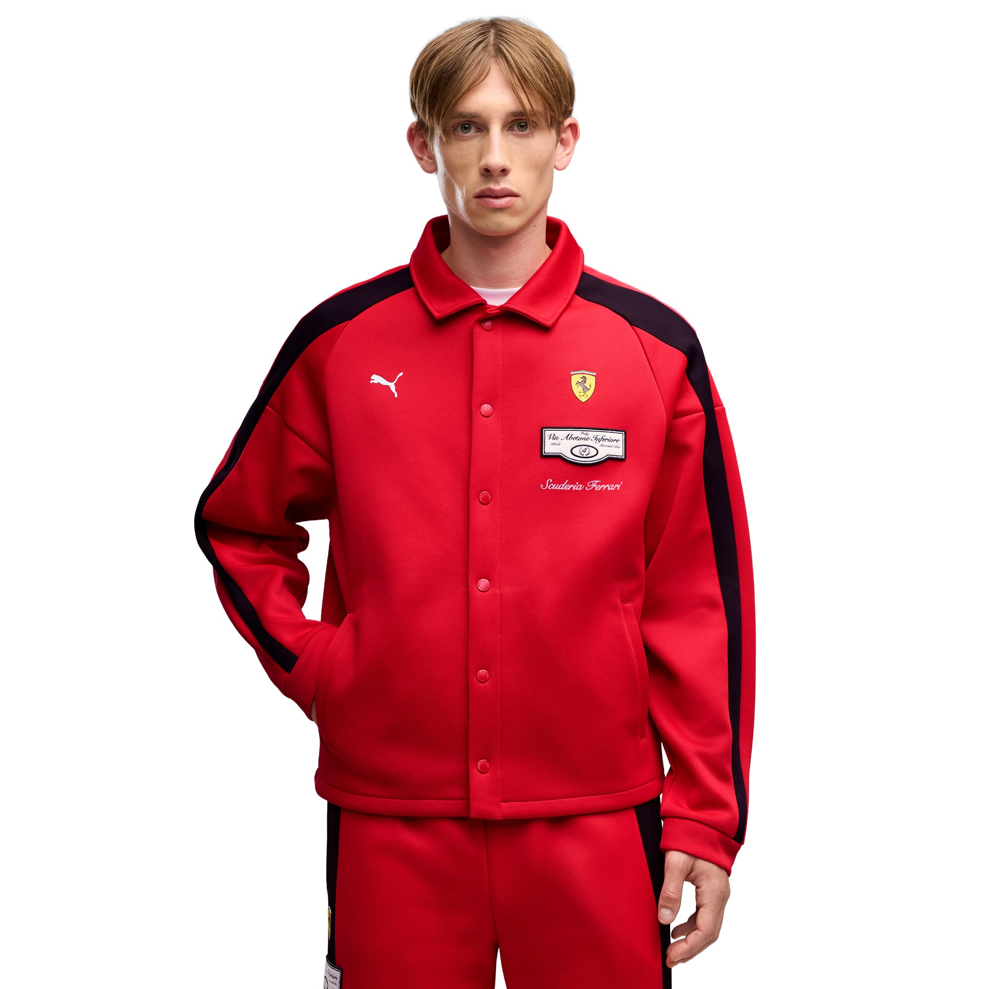 Scuderia Ferrari Puma T7 Track Jacket - Red