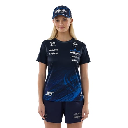 Williams Racing New Era Carlos Sainz Replica Tech T-Shirt - Womens