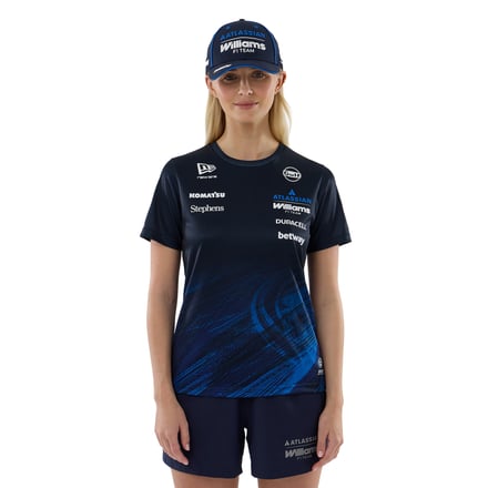 Williams Racing New Era Replica Tech T-Shirt - Navy - Womens