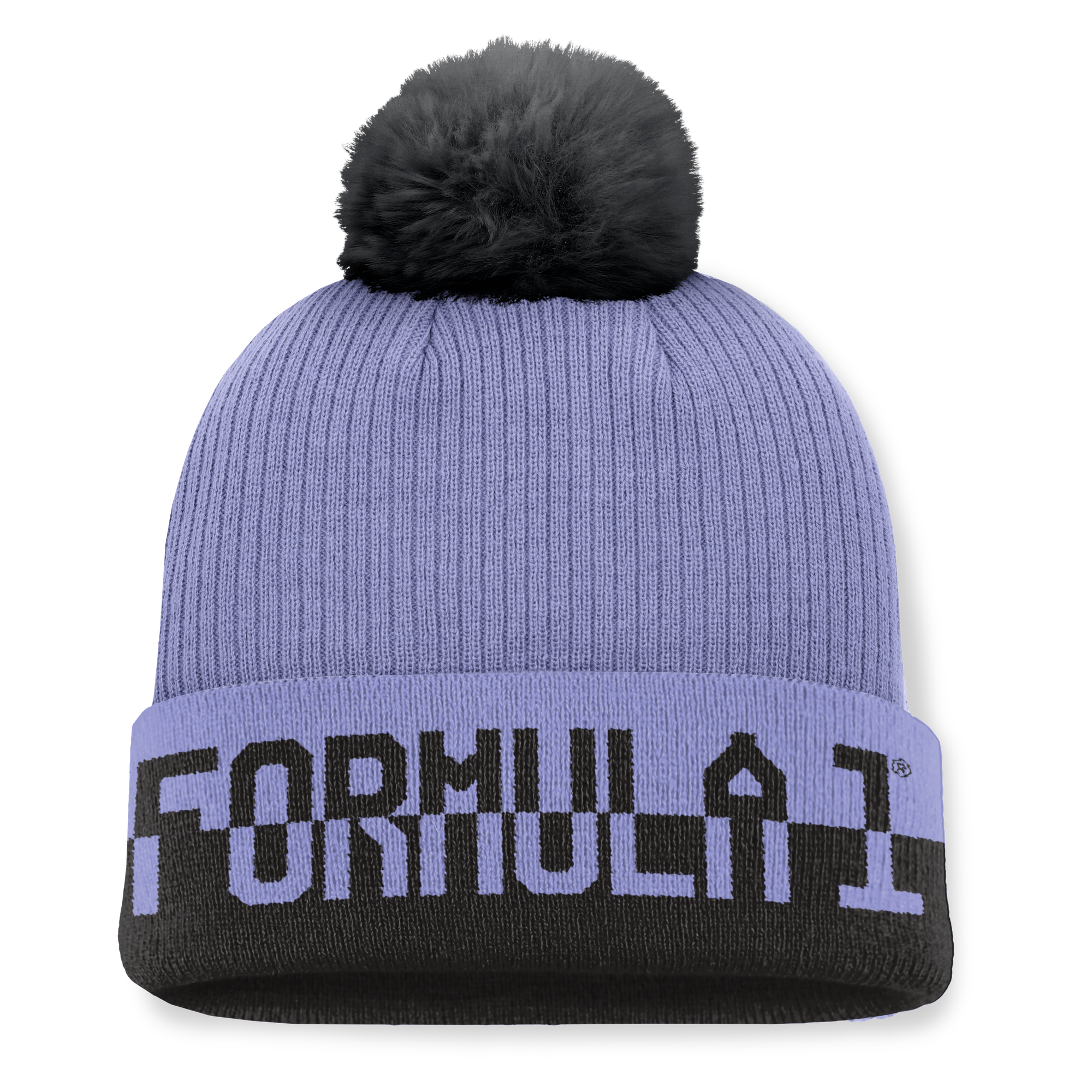 Formula 1 Cleave Cuff Pom Beanie - Lila - Damen