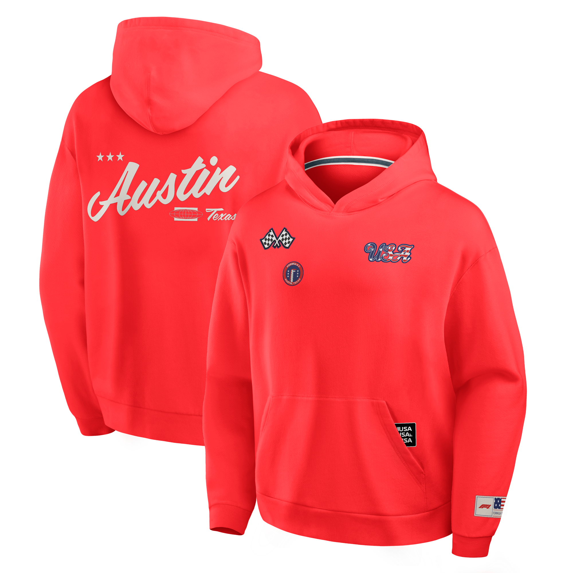 Sudadera con capucha Formula 1 USA Grand Prix Elements - Roja