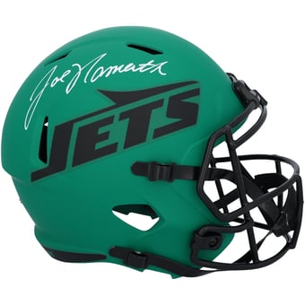 Joe Namath New York Jets Autographed Riddell Rave Speed Replica Helmet