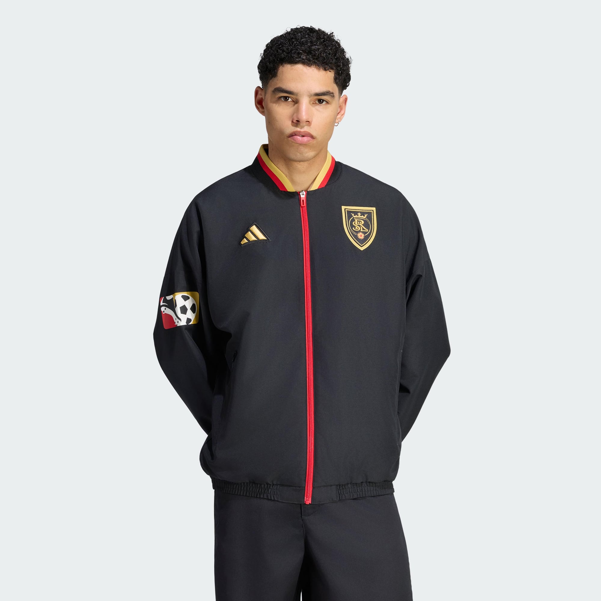 Men's adidas Black Real Salt Lake 2026 Archive Full-Zip Anthem Jacket