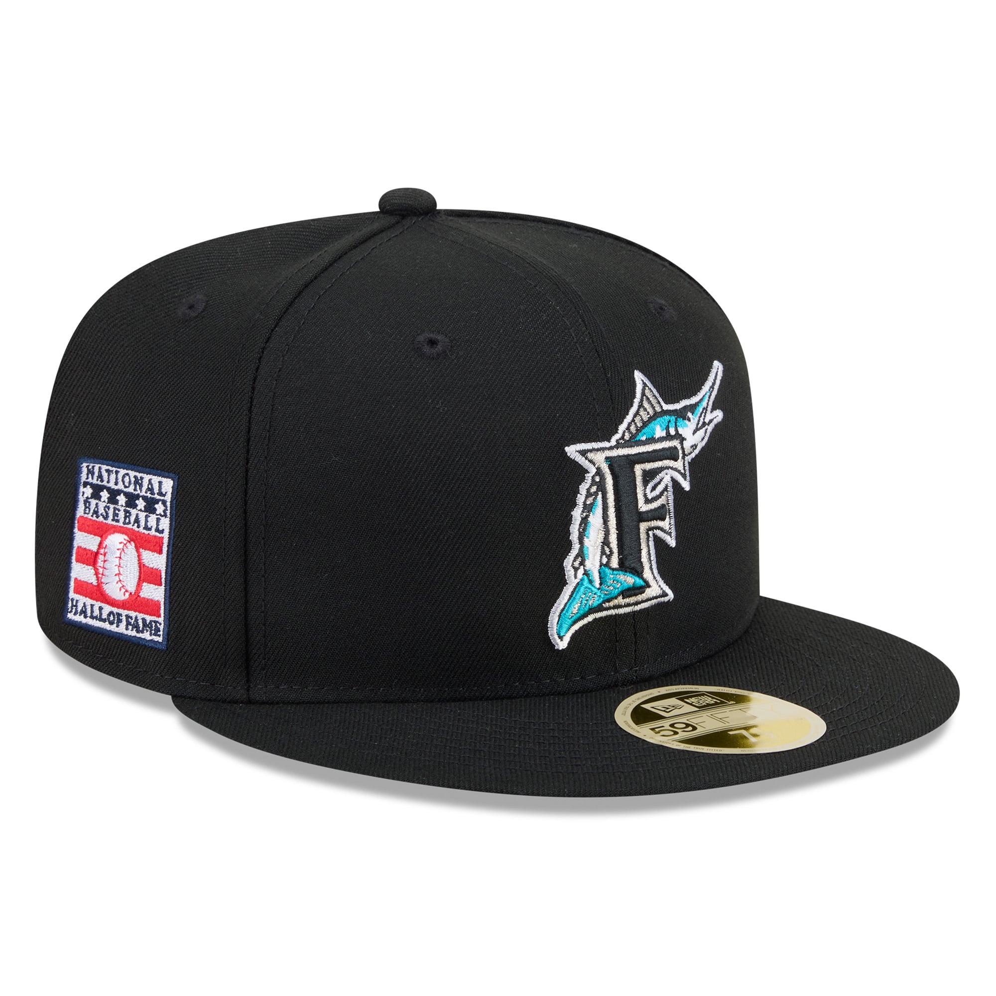 Men's New Era Black Florida Marlins 2026 Baseball Hall of Fame 59FIFTY Fitted Hat