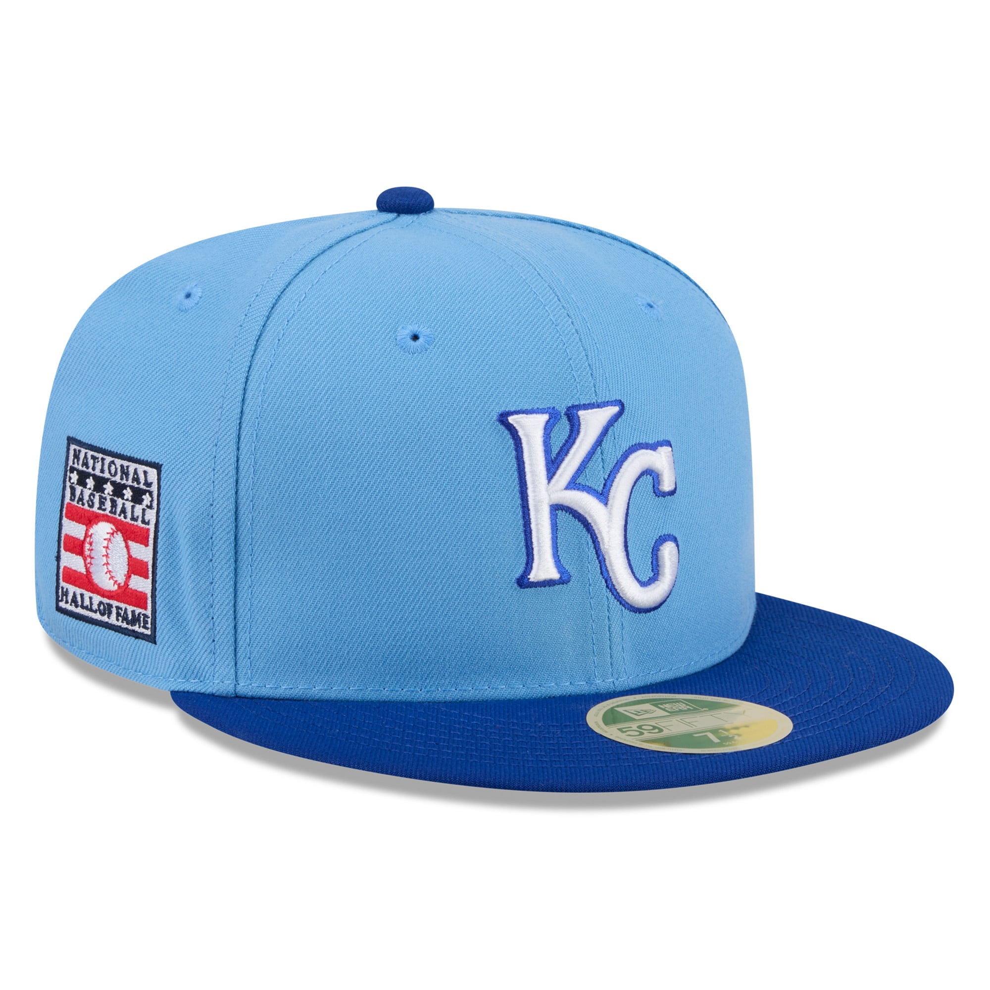 Men's New Era Light Blue/Royal Kansas City Royals 2026 Baseball Hall of Fame 59FIFTY Fitted Hat