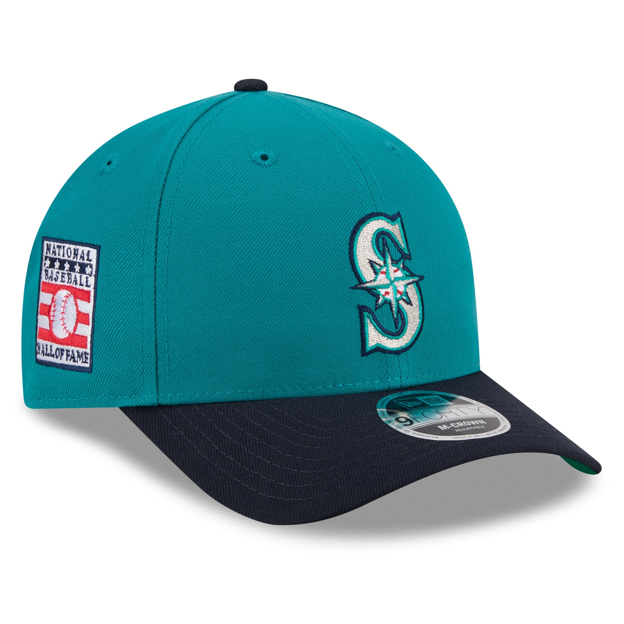 Men's New Era Teal/Navy Seattle Mariners 2026 Baseball Hall of Fame 9FORTY M-Crown Adjustable Hat