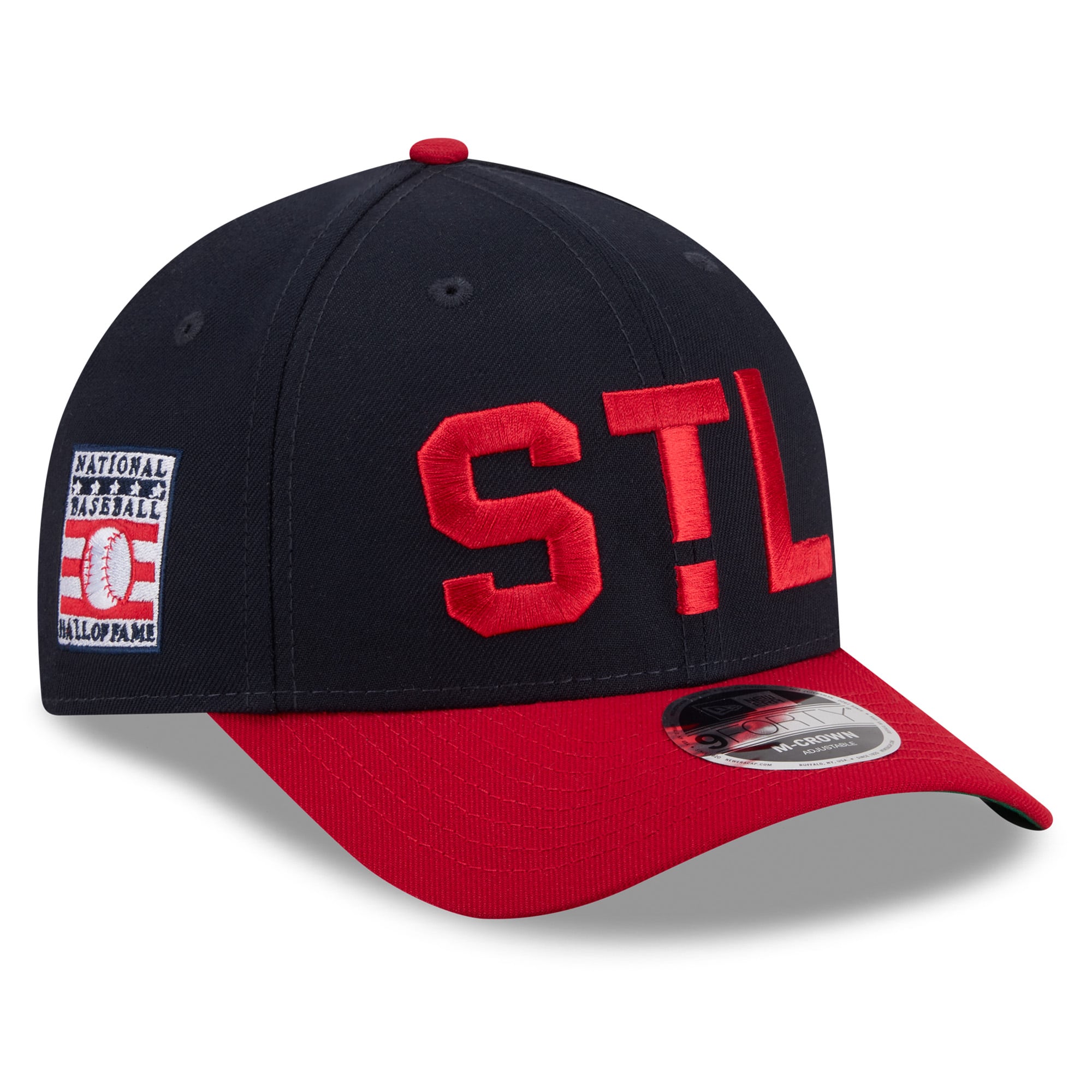 Men's New Era Navy/Red St. Louis Cardinals 2026 Baseball Hall of Fame 9FORTY M-Crown Adjustable Hat