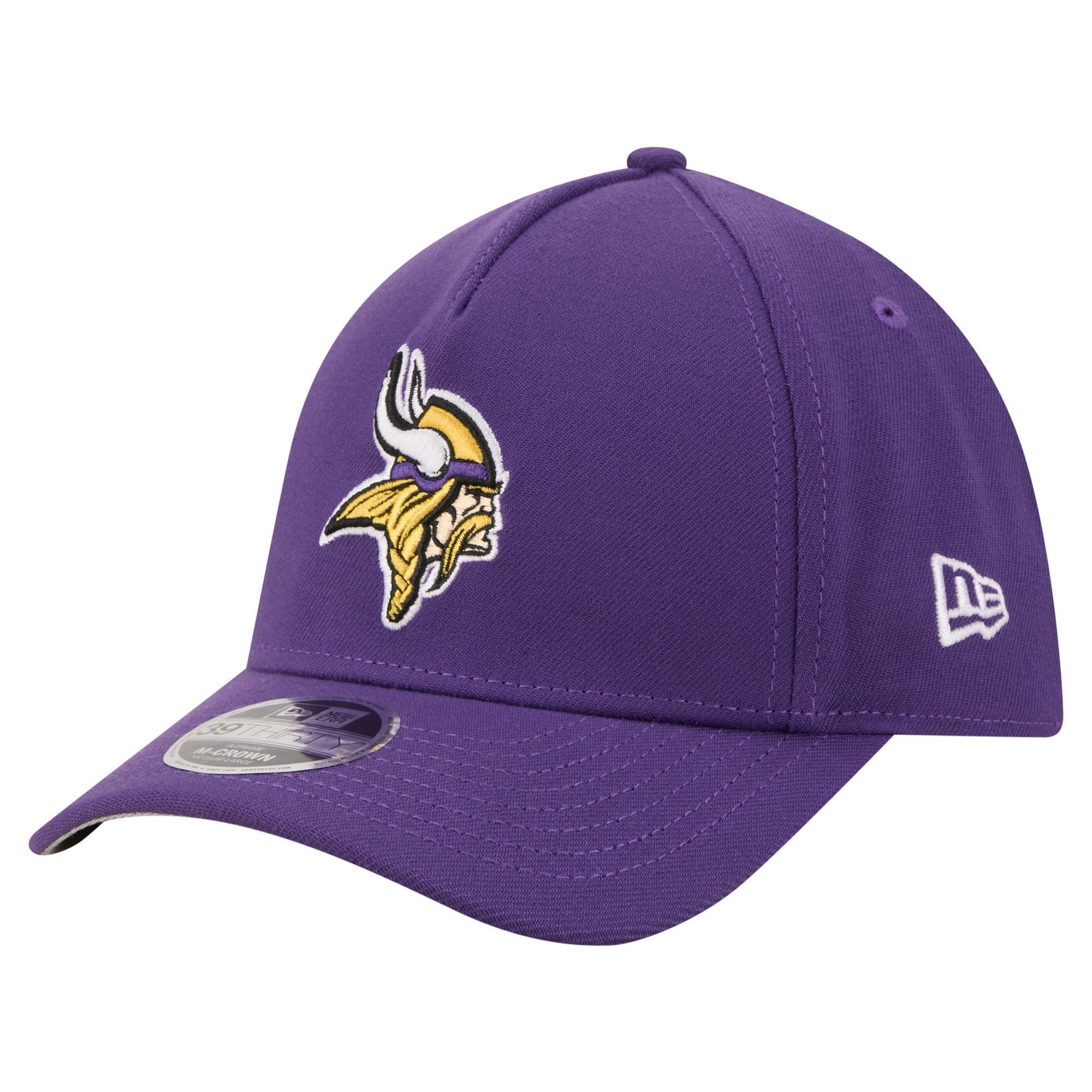 Men's New Era Purple Minnesota Vikings 39THIRTY M-Crown A-Frame Stretch Hat