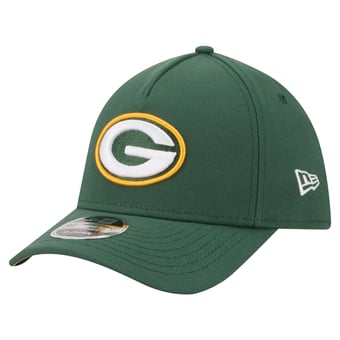 Men's New Era Green Green Bay Packers 39THIRTY M-Crown A-Frame Stretch Hat