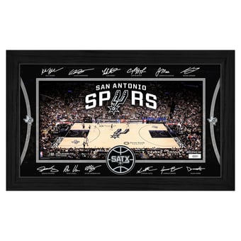 Highland Mint  San Antonio Spurs 2025 Facsimile Signature Court Framed Picture