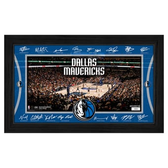 Highland Mint  Dallas Mavericks 2025 Facsimile Signature Court Framed Picture