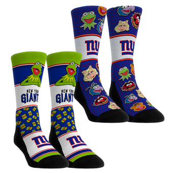Unisex Rock Em  Blue New York Giants Muppets 2-Pack Crew Socks Set