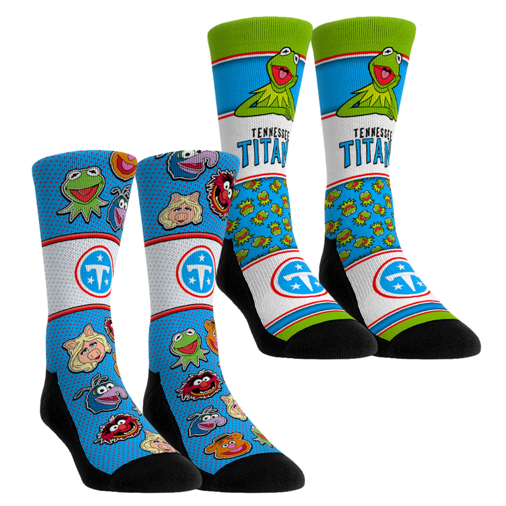 Youth Rock Em Socks Tennessee Titans Muppets 2-Pack Crew Socks Set