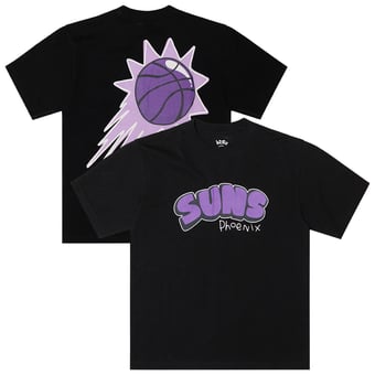 Men's b2Ss  Black Phoenix Suns Bubble Flare Logo T-Shirt