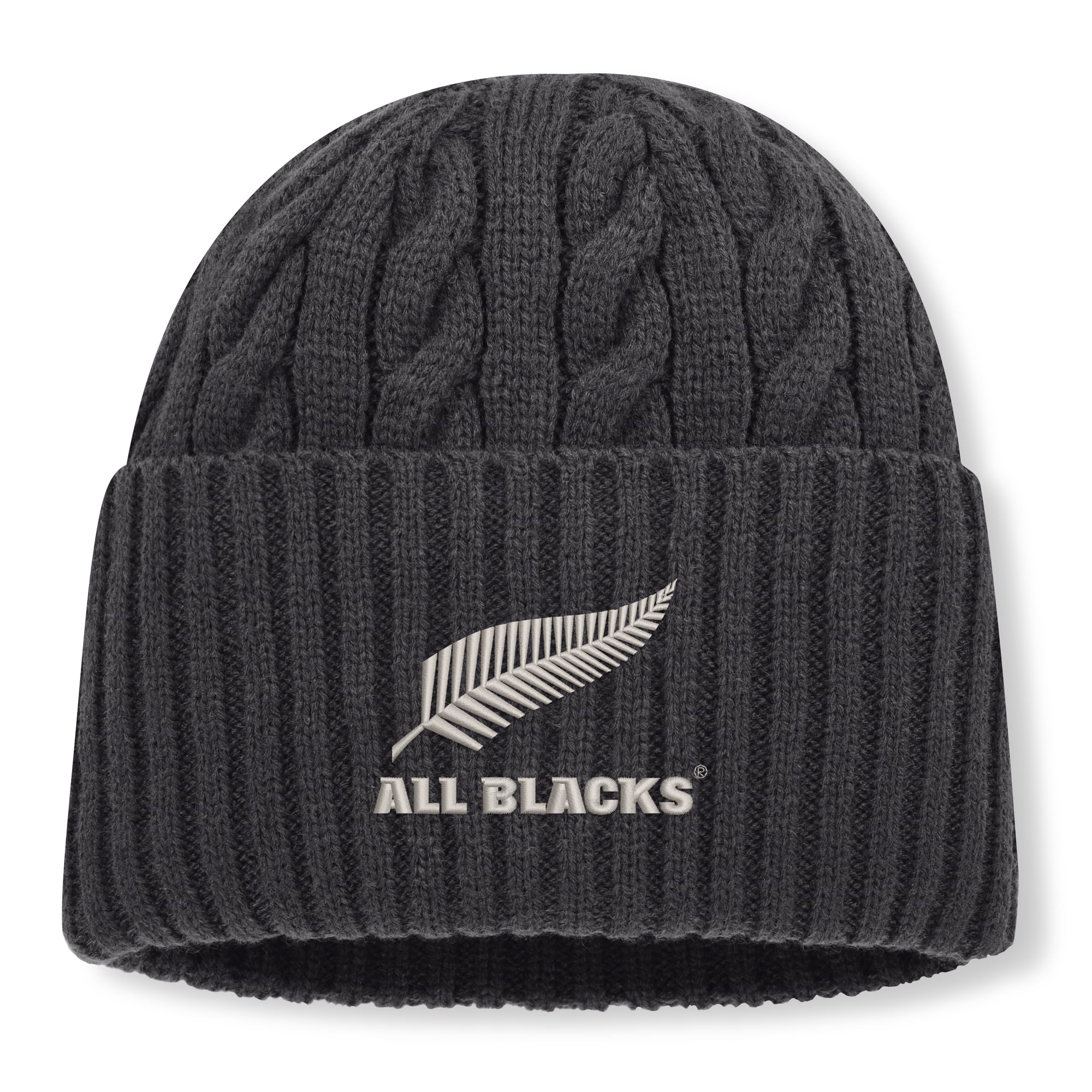 Berretto oversize All Blacks con risvolto - Grigio - Unisex