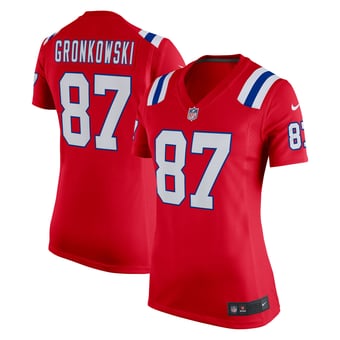 Women's Nike Rob Gronkowski  Red New England Patriots Alternate Retired Player Game Jersey