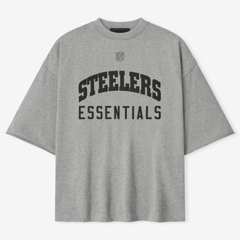 Unisex Fear of God x NFL Heather Gray Pittsburgh Steelers 3/4-Sleeve T-Shirt