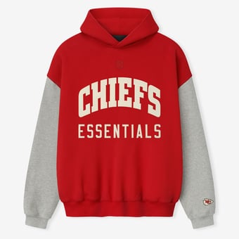 Unisex Fear of God x NFL Red/Heather Gray Kansas City Chiefs Sport Hoodie