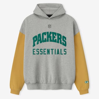 Unisex Fear of God x NFL Heather Gray/Gold Green Bay Packers Sport Hoodie