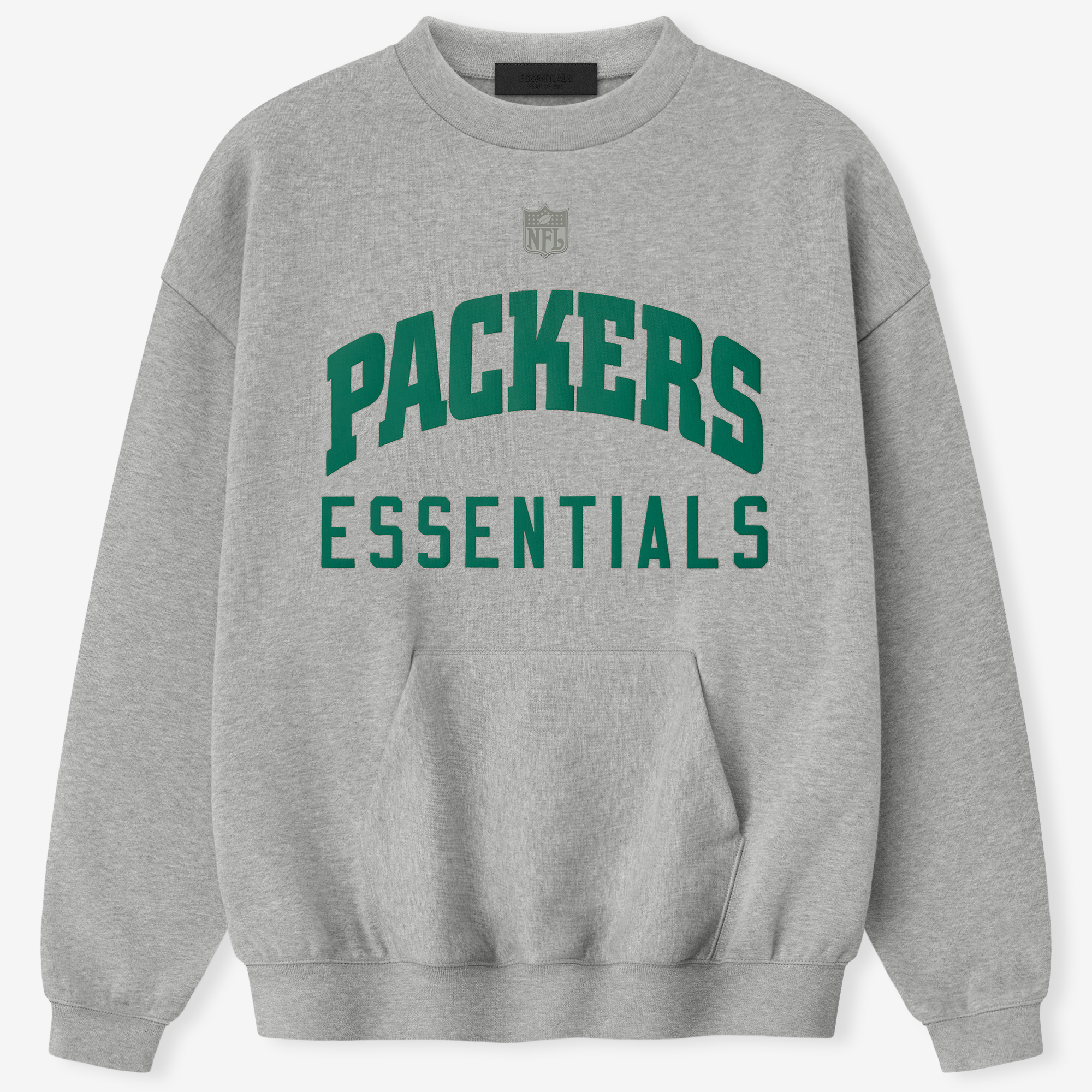 Unisex Fear of God x NFL Heather Gray Green Bay Packers Sport Sweatshirt